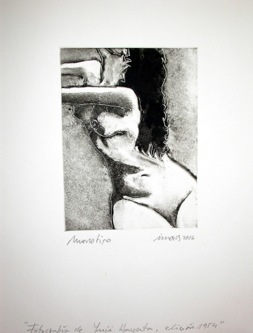 Monotipo10: Yuji Hayata - 2016 - Plancha 16x12cm - Papel 250gr. Canson Guarro -VENDIDO